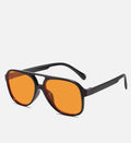 Unisex Sunglasses Vintage Retro Style Pilot designer Shades UV400 Orange Lens
